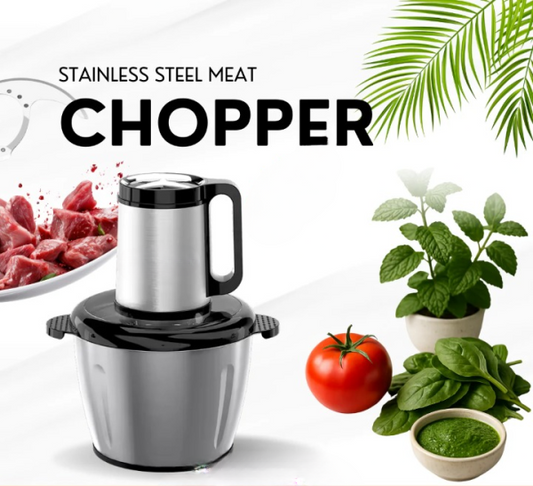 Stainless Steel Electric Meat Grinder & Food Chopper 3L 1000W